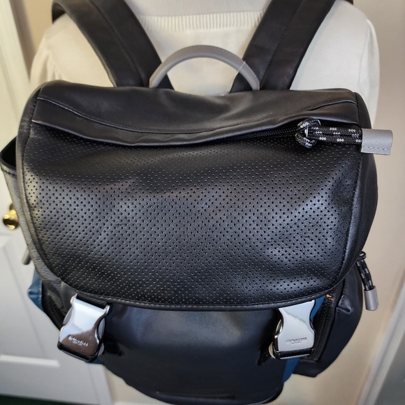 NWT Coach Ranger Backpack with Signature Canvas Pieced Patchwork - Picture 15 of 15